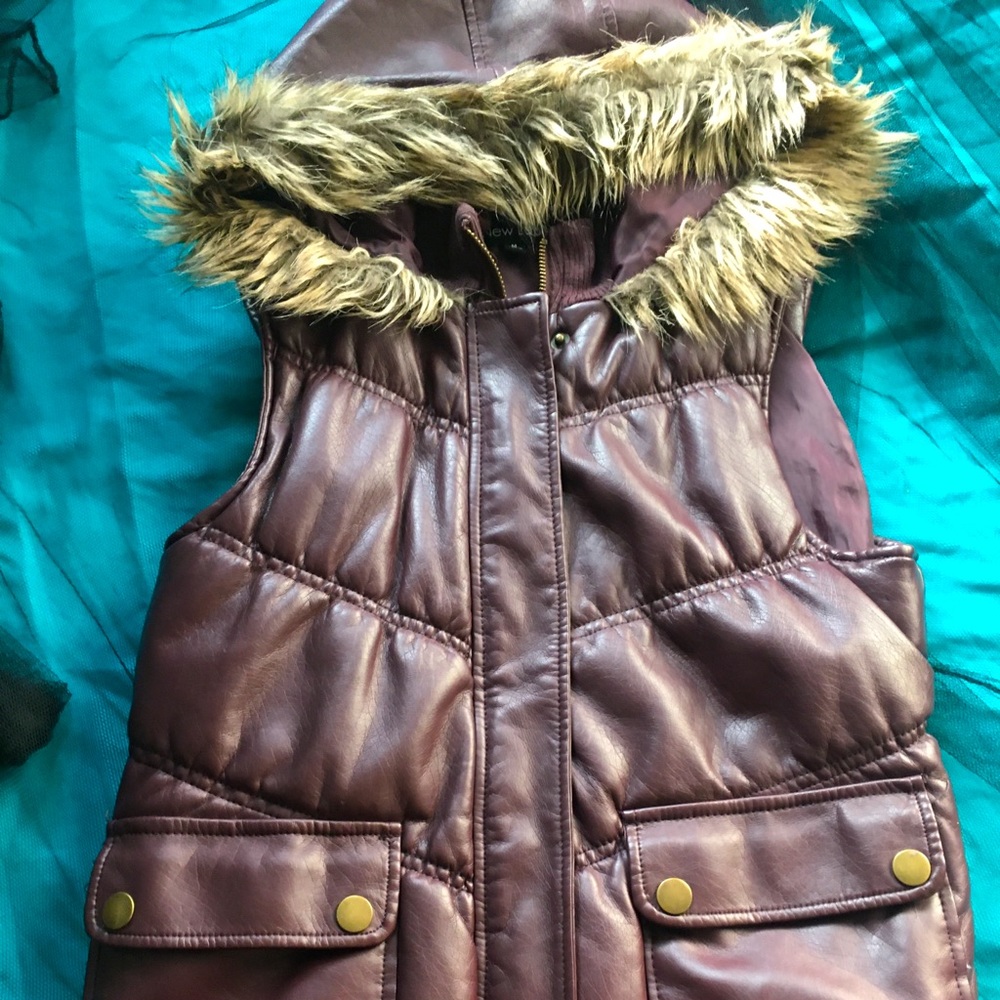 Burgundy vest